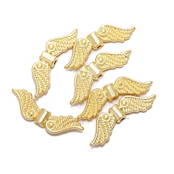 Golden Alloy Beads, Wing, Golden, 7x24mm