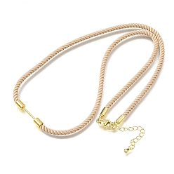 Фора 3мм круглые нейлоновые миланские шнуры для изготовления ожерелий, с латунными выводами и 303 застежками из лобстера из нержавеющей стали, золотые, долговечный, стойки покрытие, оранжевые, 19.53 дюйм (49.6 см)