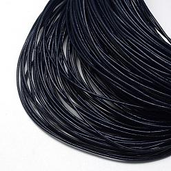 Prussian Blue Spray Painted Cowhide Leather Cords, Prussian Blue, 1.5mm, about 100yards/bundle(300 feet/bundle)
