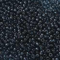 (RR2411) Transparent Montana Blue MIYUKI Round Rocailles Beads, Japanese Seed Beads, 8/0, (RR2411) Transparent Montana Blue, 8/0, 3mm, Hole: 1mm, about 19000~20500pcs/pound