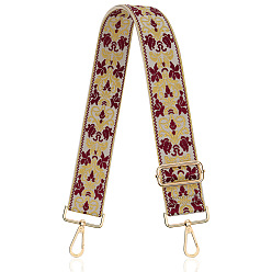 Pale Goldenrod Ethnic Style Embroidered Adjustable Strap Accessory, Pale Goldenrod, 130x5cm