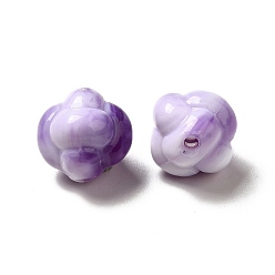 Purple Two Tone Opaque Acrylic Beads, Cloud, Purple, 12x12x12mm, Hole: 1.6mm, about 810pcs/500g