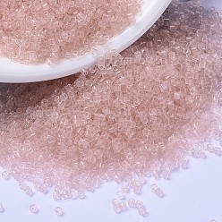 (DB1103) Прозрачный Розовый Туман Бусины miyuki delica, цилиндр, японский бисер, 11/0, (дБ 1103) прозрачный розовый туман, 1.3x1.6 мм, отверстие : 0.8 мм, Около 2000 шт / 10 г