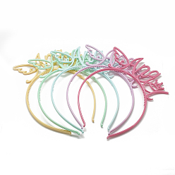 Mixed Color Plastic Hair Bands, Angel, Mixed Color, 115~120mm