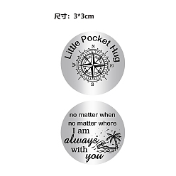 Другие Не тускнеющая 201 памятная монета из нержавеющей стали, карманная монета для объятий, монета с вдохновляющей цитатой, принимающий решения, плоско-круглые, компас, 30x2 мм