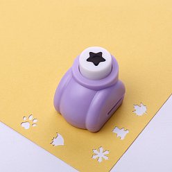 Star Mini Plastic Craft Punch for Scrapbooking & Paper Crafts, Paper Shapers, Star Pattern, 30x25x33mm