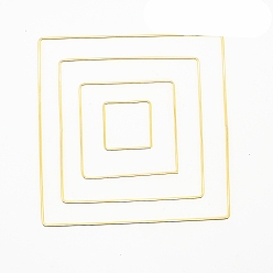Квадрат Железные обручи, макраме кольцо, для рукоделия и тканой сетки / полотна с перьями, квадратный, 50 мм