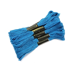 Королевский синий Хлопковые нитки для вязания крючком, вышивальные нитки, пряжа для ручного вязания кружева, королевский синий, 1.4 мм, около 8.20 ярдов (7.5 м) / моток, 8 мотков/набор
