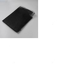 Черный 10шт. квадратная сетка из волокна, поделки товары для рукоделия, чёрные, 200x200 мм