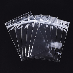 Clear Polypropylene Zip Lock Bags, Top Seal, Resealable Bags, Self Seal Bag, Rectangle, Clear, 11.9x8cm, Unilateral Thickness: 2 Mil(0.05mm), Inner Measure: 10.3x8cm