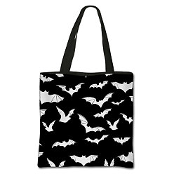 Bat Gothic Printed Polyester Shoulder Bags, Square, Bat, 71.5cm, Bag: 395x395cm