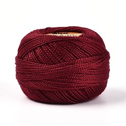 (123L) Белый крем непрозрачный блеск Плетеный полиэфирный корд, для изготовления ювелирных изделий, круглые, огнеупорный кирпич, 0.5~1 мм, около 63~64 м / рулон, 10 рулонов / набор