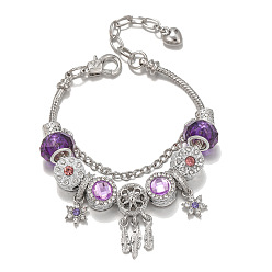 style one Fashion Dreamy Purple Pan Family Bracelet Women Dreamcatcher Network Six-pointed Star Mysterious Purple Series Jewelry Bracelet