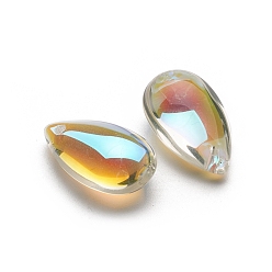 Crystal Shimmer Стеклянные подвески, слеза, кристальное мерцание, 22x13x8.8 мм, отверстие : 1.4 мм