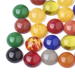 Mixed Color Resin Cabochons, Dome/Half Round, Mixed Color, 8x3.5mm
