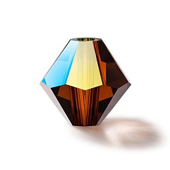 10250 200 Chocolate AB Хрустальные бусины preciosa®, чешский хрусталь, биконус(451 69 302 рондель), 10250 200 шоколадный аб, 6 мм, отверстие : 1 мм, 144 шт / брутто