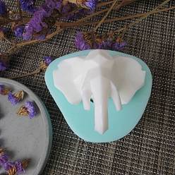 Elephant Food Grade Animal DIY Silicone Fondant Molds, for Cake Making, Elephant, 83x75x50mm