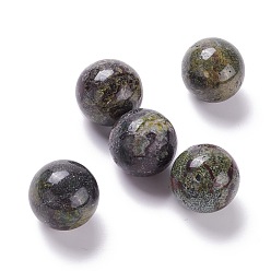 Dragon Blood Natural Dragon Bloodstone Beads, No Hole/Undrilled, for Wire Wrapped Pendant Making, Round, 20mm