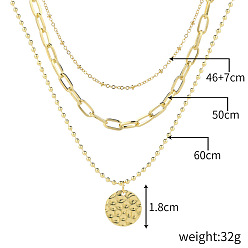 N2112-1 Beating piece Multi-layered double-layered necklace collarbone chain heart necklace female niche design sense.