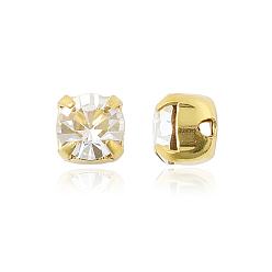 00030 242 Argent Flare Preciosa® maxima crystal в пришивной чашке, чешский хрусталь, с настройками латуни, 719 35 012 шатон (круглый), золотые, 00030 242 серебряная вспышка, ss 12 (3~3.2 мм)