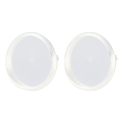 Посеребрённый 304 Настройки серьги из нержавеющей стали, плоско-круглые, 925 серебро покрытием, лоток : 12 мм, 14x2 мм, штифты : 0.8 мм