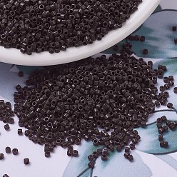 (DB0734) Непрозрачный Шоколадный Бусины miyuki delica, цилиндр, японский бисер, 11/0, (дб 0734) непрозрачный шоколад, 1.3x1.6 мм, отверстие : 0.8 мм, Около 2000 шт / 10 г