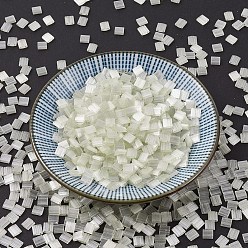 (TL2591) Шелковый Бледно-желтый Миюки тила бусины, японский бисер, 2-луночное, (тл 2591) шелк бледно-светло-желтый, 5x5x1.9 мм, отверстие : 0.8 мм, Около 118 шт / 10 г