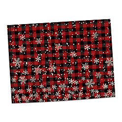 CD-28-1 Christmas holiday decorative placemat Santa Claus snowflake placemat home kitchen insulated coaster anti-scalding western placemat