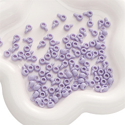 лаванда 20шт. акриловые трубчатые держатели, лаванда, 9x4 мм, отверстие : 2 мм