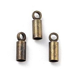 Античная Бронза Стойки обшивки концов латуни шнур, без кадмия и без свинца, колонка, античная бронза, 0.9x0.3x0.16 см