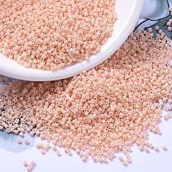 (DB0206) Непрозрачный Лосось Бусины miyuki delica, цилиндр, японский бисер, 11/0, (дб 0206) непрозрачный лосось, 1.3x1.6 мм, отверстие : 0.8 мм, Около 2000 шт / 10 г