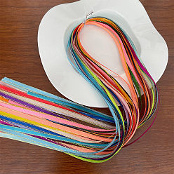 Add 20 more pieces of widened satin ribbons Colorful Hair Ties for Braids and Ponytails - Kids' Headbands with Rainbow Ribbons