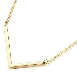 Golden L Stylish 26-Letter Alphabet Necklace for Women - Fashionable European and American Jewelry Accessory