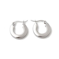 Нержавеющая Сталь Цвет Серьги из 201 нержавеющей стали, с 304 штифтов из нержавеющей стали, цвет нержавеющей стали, 18.5x18x4.5 мм