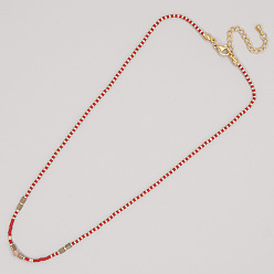 MI-N220068A Semi-precious stone necklace, durable, lightweight, bohemian style, long for women.