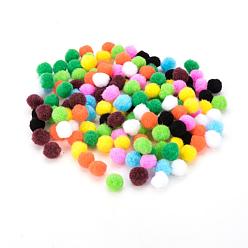 Mixed Color 10mm Multicolor Assorted Pom Poms Balls About 2000pcs for DIY Doll Craft Party Decoration