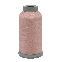 Pink 150D/2 Luminous Polyester Sewing Thread, Glow in Dark, Polyester Cord for Jewelry Making, Pink, 0.2mm, 1000 yards/roll