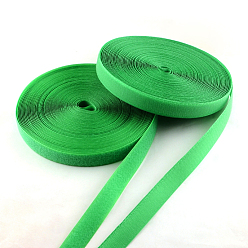 Vert Crochet et boucle bandes adhésives, robinets magiques avec 50% nylon et 50% polyester, verte, 25mm