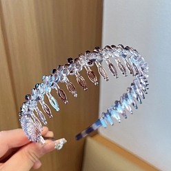 Белый Пластиковая корона для волос, принадлежности для дня рождения, аксессуары для волос для женщин и девочек, белые, 120 мм