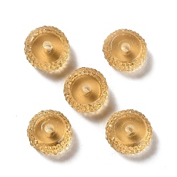 Peru Transparent Resin Beads, Textured Rondelle, Peru, 12x7mm, Hole: 2.5mm