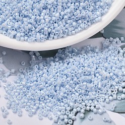 (DB1507) Opaque Light Sky Blue AB MIYUKI Delica Beads, Cylinder, Japanese Seed Beads, 11/0, (DB1507) Opaque Light Sky Blue AB, 1.3x1.6mm, Hole: 0.8mm, about 10000pcs/bag, 50g/bag