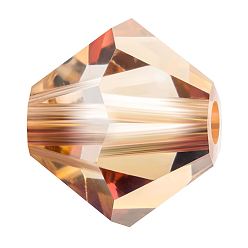 00030 225 Celsian Хрустальные бусины preciosa®, чешский хрусталь, биконус(451 69 302 рондель), 00030 225 цельсианский, 4 мм, отверстие : 0.8 мм