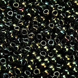 (507) Green Iris Higher Metallic Тохо 6/0 круглые бусины, японский бисер, (507) зеленый ирис выше металлический, 4 мм, отверстие : 1.5 мм, Около 7570 шт / фунт