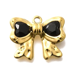 Реактивный Самолет 304 подвески из нержавеющей стали, со стразами, реальный 18 k позолоченный, ионное покрытие (ip), бантом, струя, 18x22x5 мм, отверстие : 1.8 мм