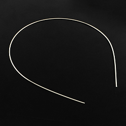 Platine Accessoires de cheveux de bande de cheveux en fer, platine, 120~125mm