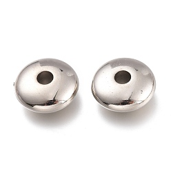 Platinum CCB Plastic Beads, Flat Round/Disc, Platinum, 13x5mm, Hole: 3mm