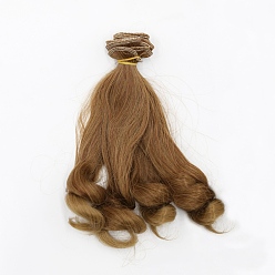 Peru High Temperature Fiber Long Hair Short Wavy Hairstyles Doll Wig Hair, for DIY Girl BJD Makings Accessories, Peru, 7.87~39.37 inch(20~100cm)