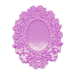 Средняя Орхидея Непрозрачные кабошоны из смолы, цветок, средне орхидеи, 16x7 мм