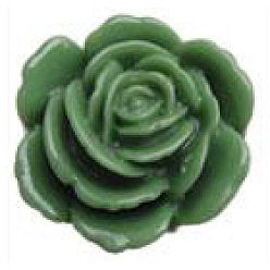 Зеленый Кабошонов цветок cmолаы, Новые модные цветок, 23x11 мм