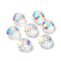 Clear AB Glass Imitation Austrian Crystal Beads, Faceted, Rondelle, Clear AB, 8x5~5.5mm, Hole: 1.2~1.5mm
